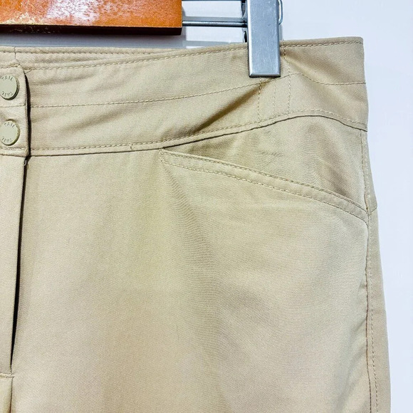 TAIL WHITE LABEL – Beige golf capri pants | Tan stretch comfort • - Picture 7 of 9